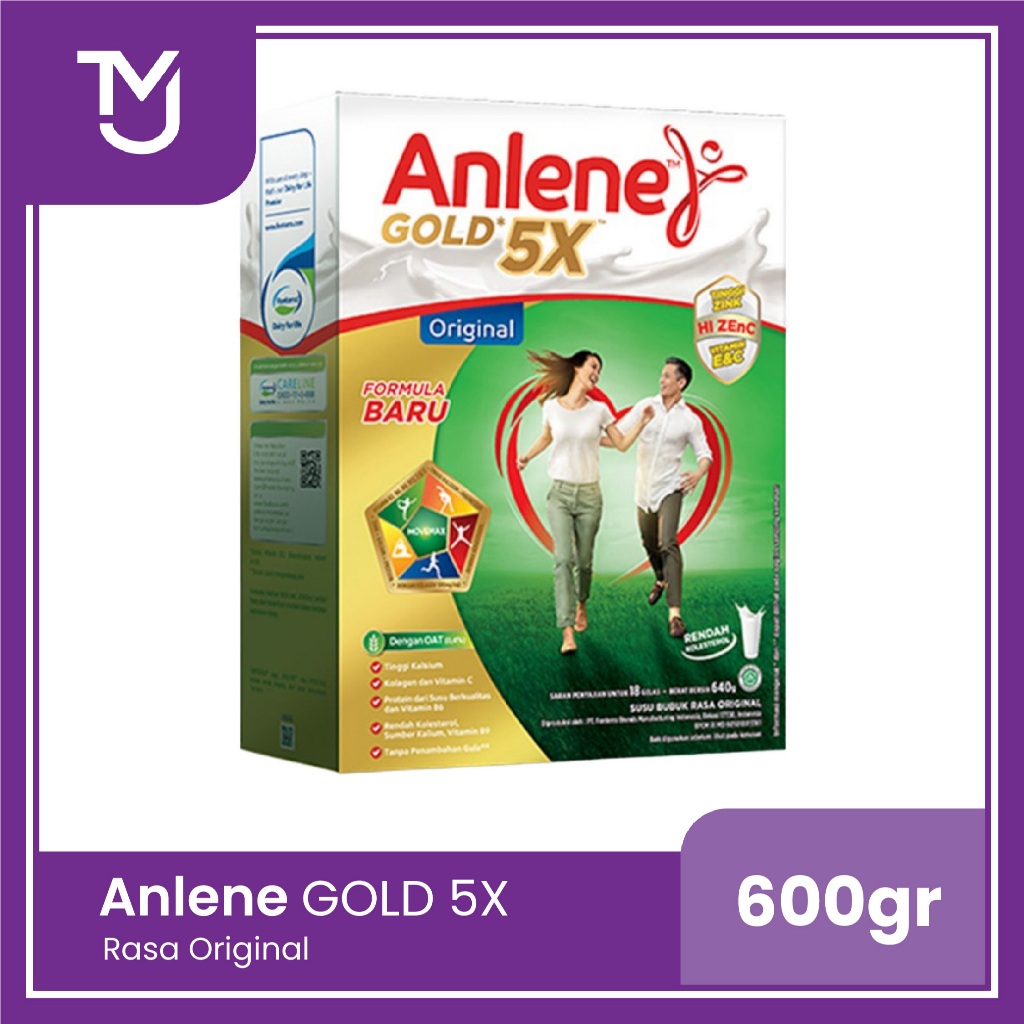 

Anlene Gold X5 rasa Original 600gr -- Susu Nutrisi Tulang Dewasa
