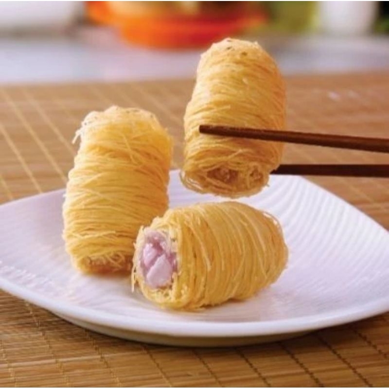 

Frozen Golden Taro Roll Talas Crunchy ala Vietnam isi 10pcs beku