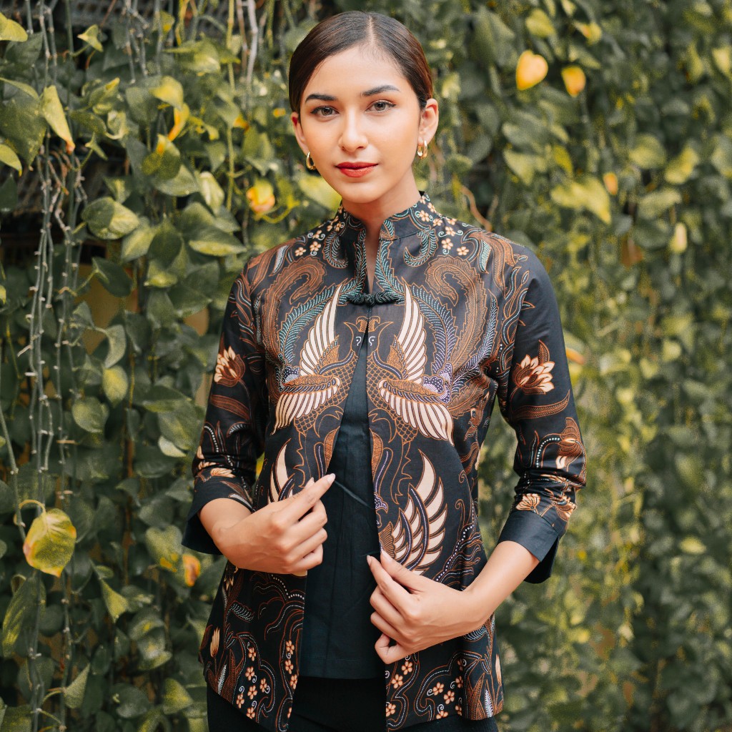 Hadinata Batik Wanita Blouse Pinggala Adelio