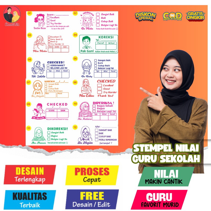 

STEMPEL PENILAIAN NILAI GURU / TANDA TANGAN GURU