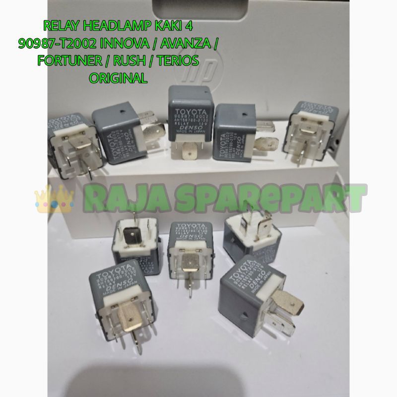RELAY LAMPU RELAY HEADLAMP KAKI 4 INNOVA / AVANZA / FORTUNER / RUSH / TERIOS
