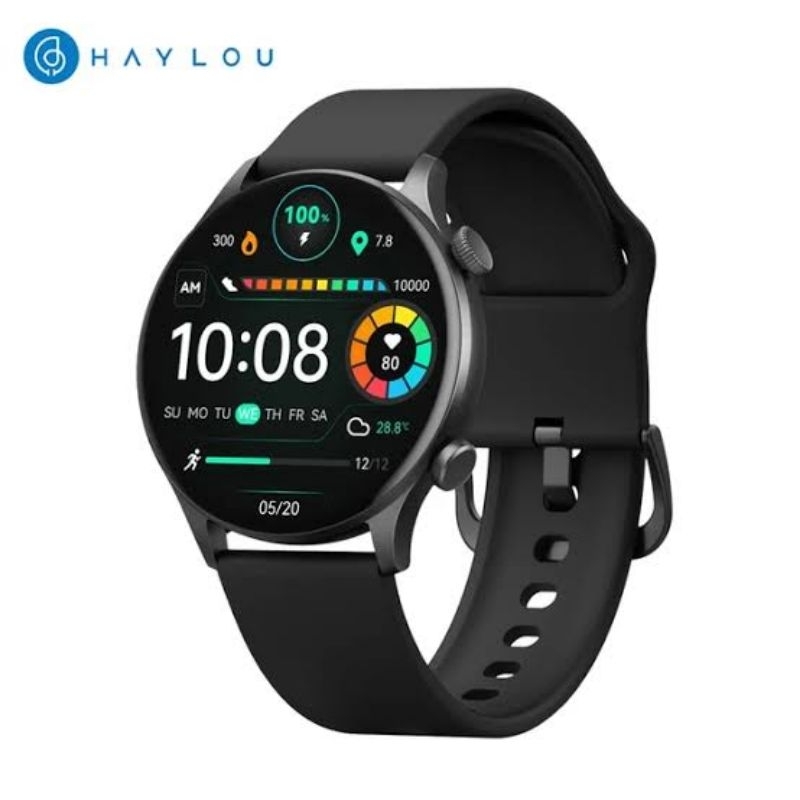 Haylou smartwatch solar plus BT call layar amoled garansi 12 bulan