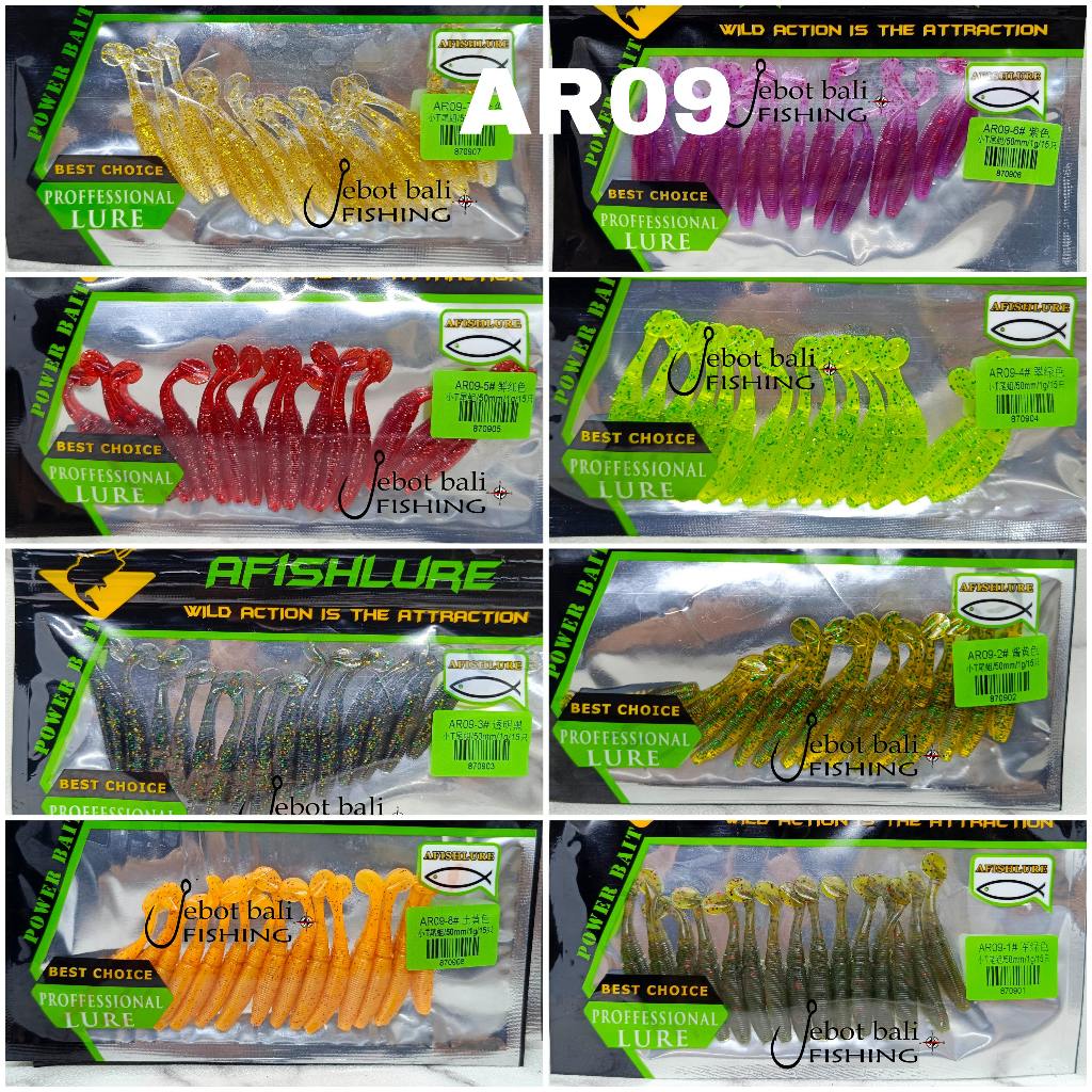 Softlure AFISHLURE AR09 5cm Paddle Tail  - Soft Lure - Ajing - Casting UL
