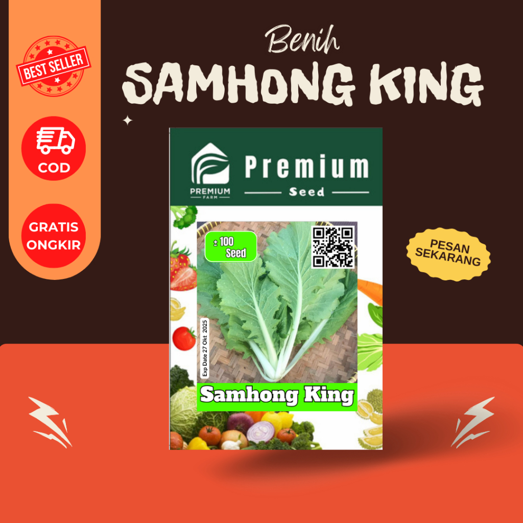 Benih Biji Bibit SAMHONG KING Sawi Samhong San Feng