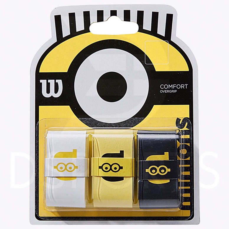 KODE N17Q Wilson Minions isi 3 Pack 1 Minion Comfort  Tennis Overgrip Grip Tenis  ORIGINAL