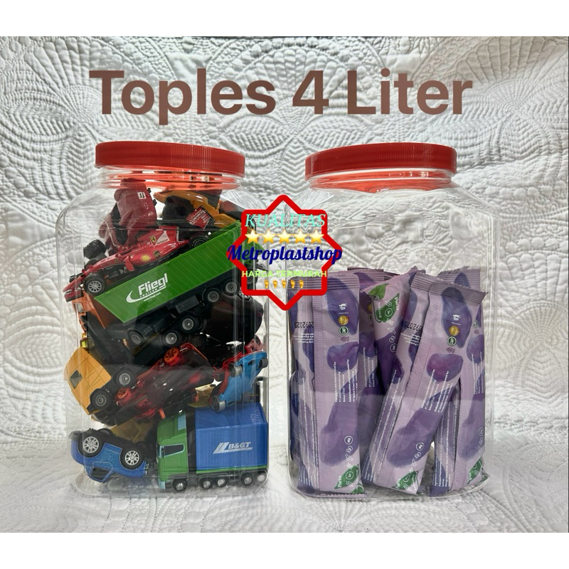 toples 4 liter / toples cupang / toples 4 l