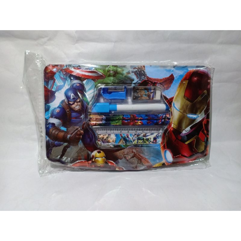 

pensil case/Tempat pencil Anak Karakter SUPER Avengers Besar Set Alat Ppn Tulis