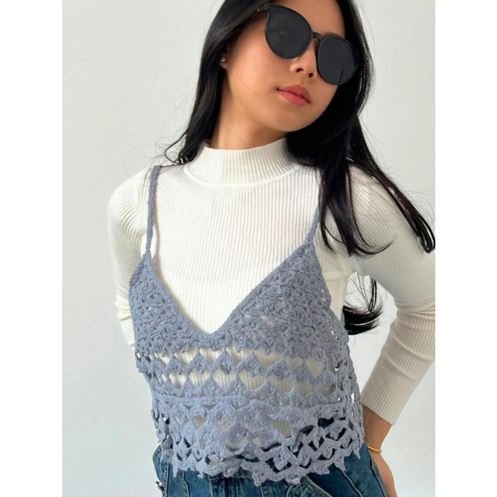 BAMBI CROCHET VEST PINKDOSE IMPORT PREMIUM #23280