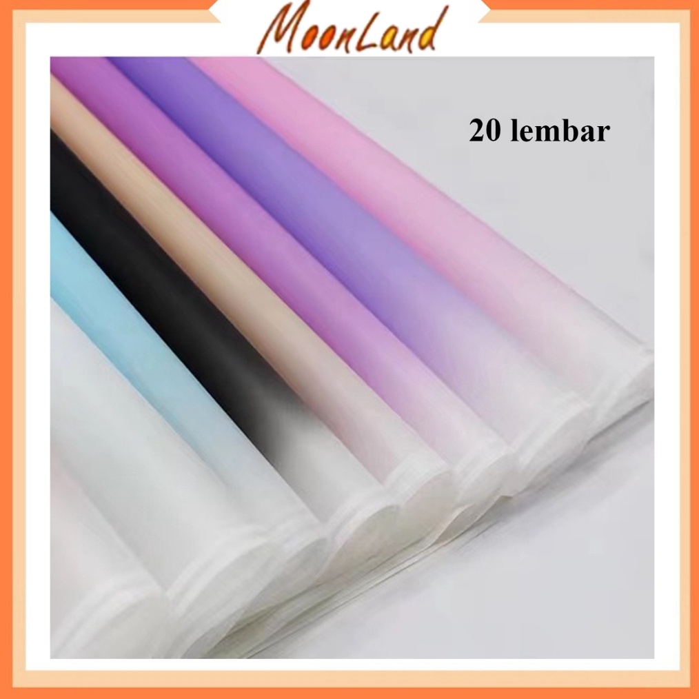 

Termurah 2 LEMBAR FLOWER WRAPPING GRADIENT COLOR CELLOPHANE WATERPROOF KERTAS BUKET BUNGA FLOWER WRAP PERPACK KB6294