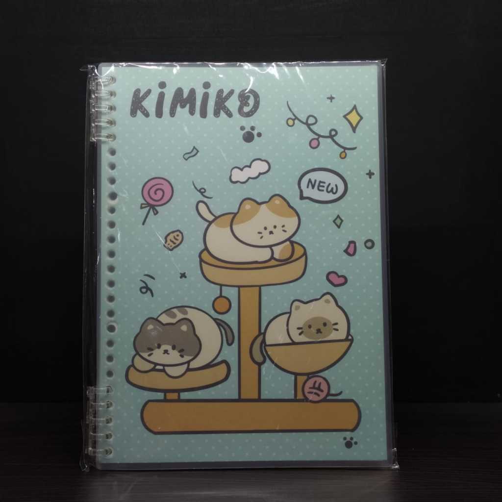 

Gramedida Kediri - Kako Kimiko Cat 10 Ring Notebook B5 Blue