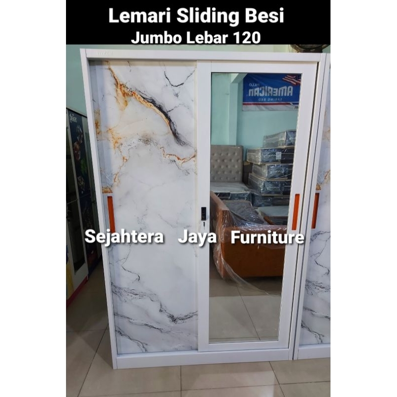 Lemari Pakaian Besi Sliding Besar PROMO