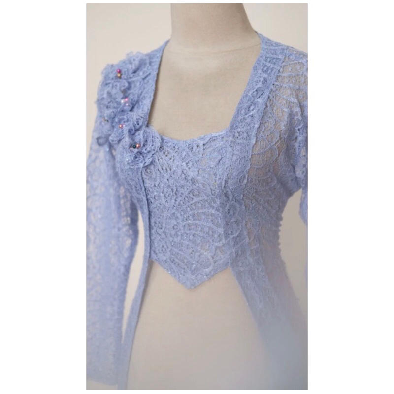 kebaya kutu baru bunga modern /kebaya kutu baru simpel/kebaya lamara