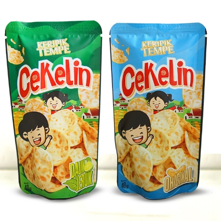 

READY PRODUK BARU SNACK CEKELIN KERIPIK TEMPE ANEKA RASA 40 GRAM SUPER RENYAH Camilan