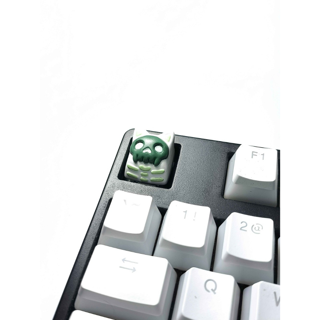Spooky Cat Matcha Keycaps/Mechanical Keycaps/Resin Keycaps/Artisan