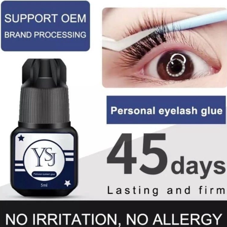 YSJ Glue Eyelash extension lem eyelash YSJ 5ml lem tanam bulumata tidak pedih