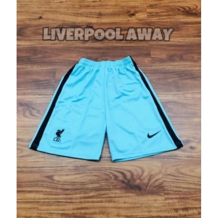 Short Celana Bola Liverpool Away Green 22221 Hijau Stabilo Polos Grade Ori Official