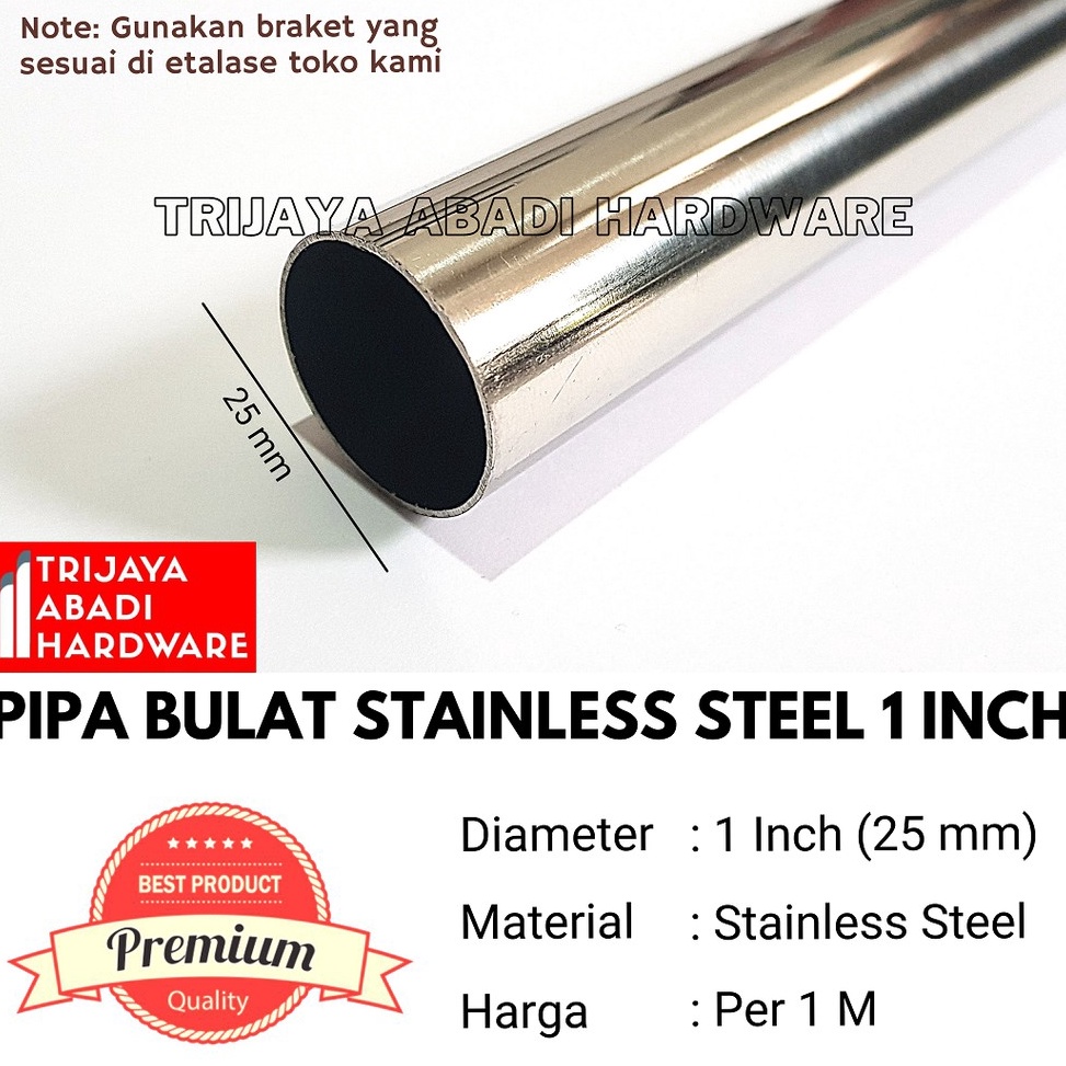 Recomended Pipa Bulat Stainless Steel 1 Inch 25mm