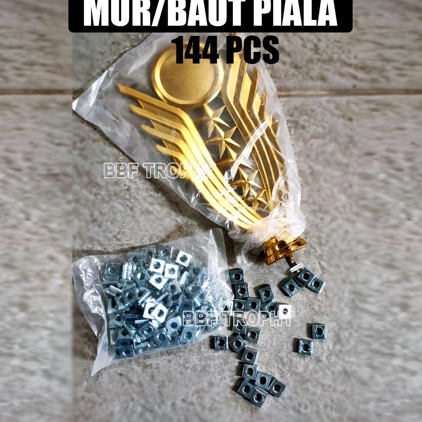 Segera Mur Baut Piala Kecil Mur Besi 144 Pcs