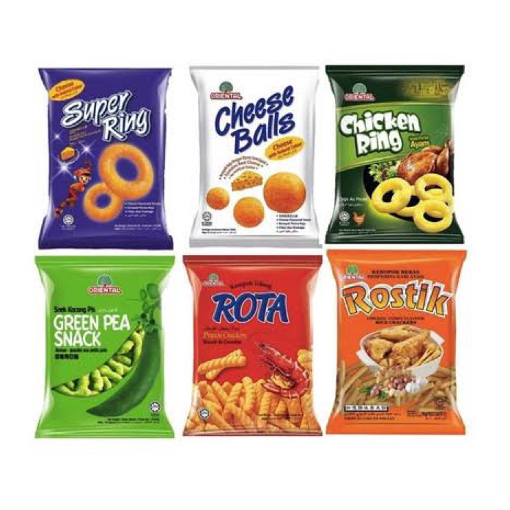 

Pilihan Terbaik Oriental Snack Super Ring Rota Green Pea Rostik Chicken Ring 6g