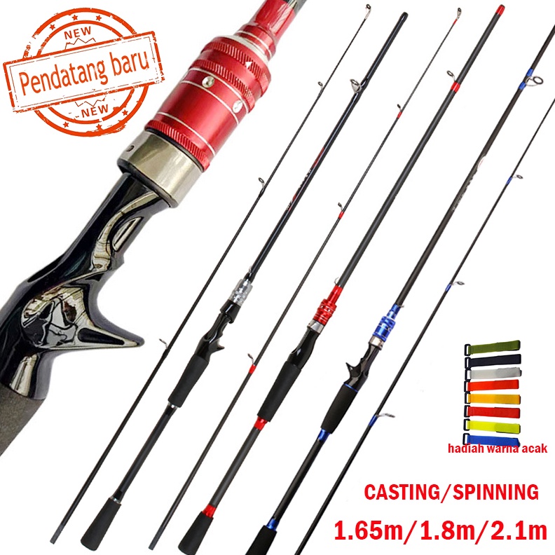 165m18m21m Joran Pancing Fishing Rod Suitable for Spinning Reel Bait Casting Reel Lure Rod Set Fishi