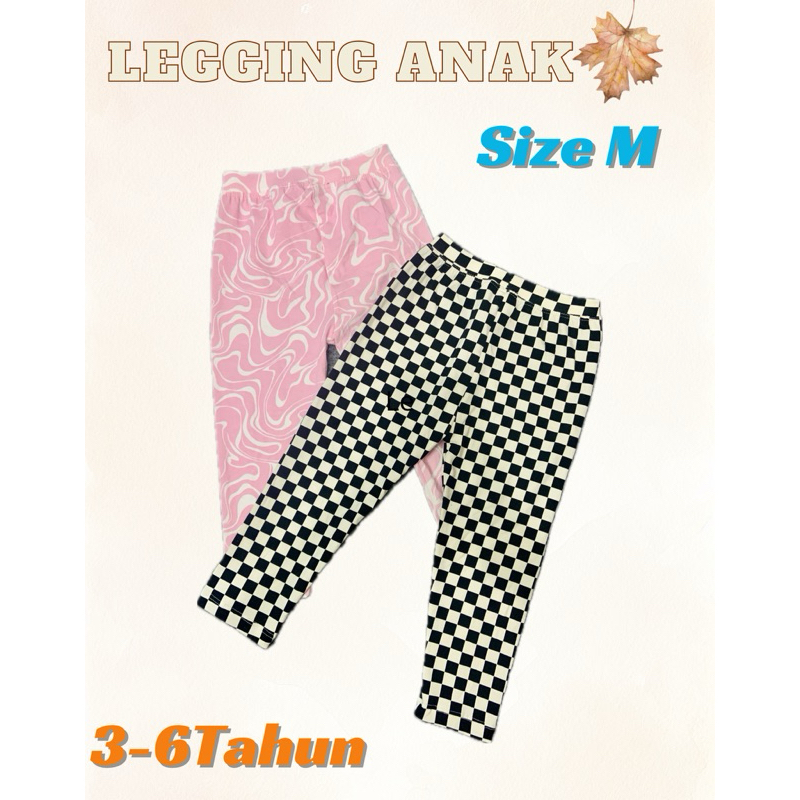 LEGGING ANAK IMPORT 3-4TAHUN| legging anak perempuan| legging|