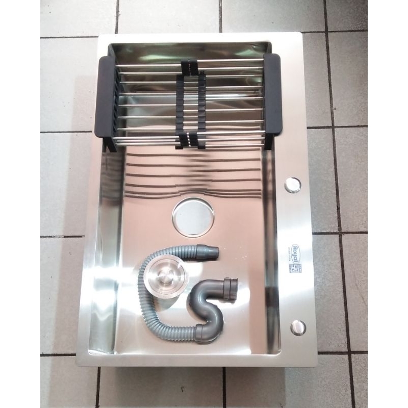 Bak Cuci Piring Jumbo 80 50 20 cm Stainless Steel