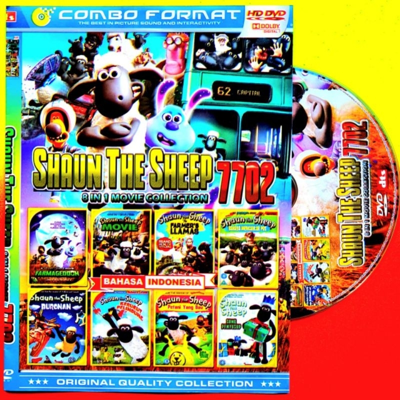 TERLARIS Kaset Dvd Film Shaun The Sheep Movie Collection 7702 Bahasa Indonesia