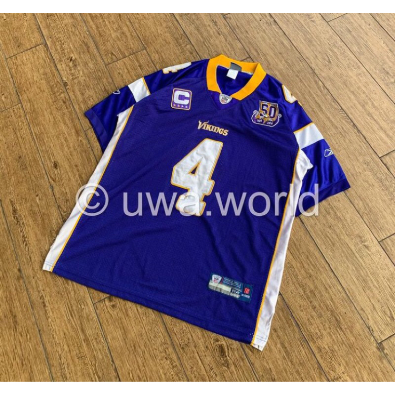 Jersey vtg nfl reebok minnesota vikings "favre" 50years anniversarry onfields tag