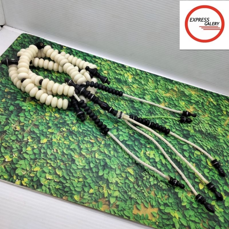 tasbih tijani tulang kerbau kombinasi yuser black C51