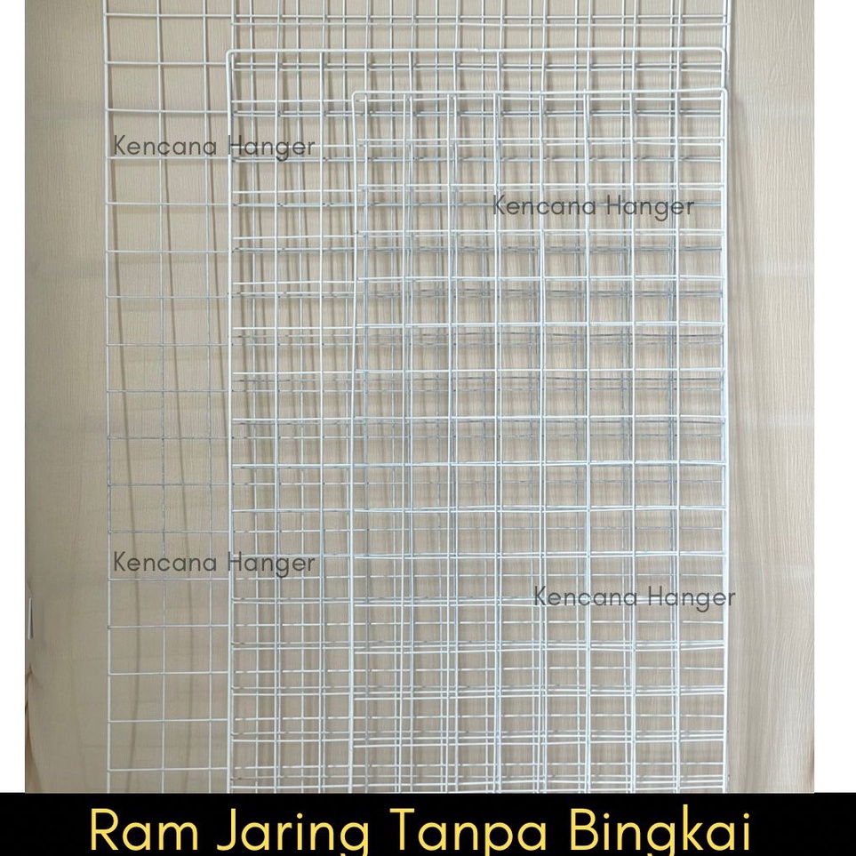 Kreatif Jaring RAM Dinding 75 X 115  Hijang Hiasan  Wire Grid 75x115 CM  Gantungan Besi Hook Import 