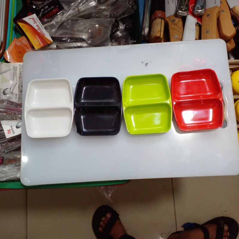 piring sambal sekat melamin sauce dish melamin