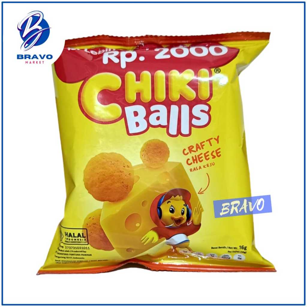 

CHIKI BALLS 16gr / CHIKI BALLS CRAFTY CHEESE KEJU / Per Pcs