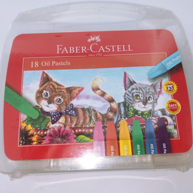 

Crayon / Oil Pastel Faber Castell Isi 18 Warna