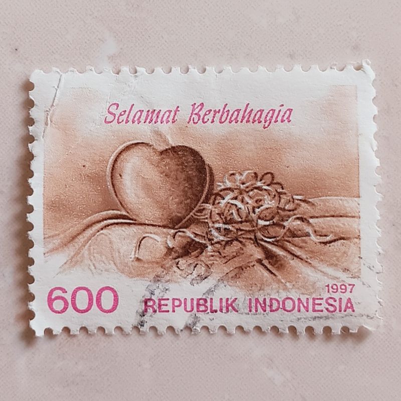 

(AF) Perangko Indonesia 1997 Selamat Ulang Tahun dan Selamat Berbahagia 600 rupiah Used (2/2)