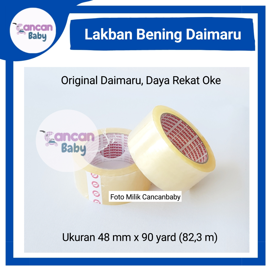 

Lakban OPP Daimaru Bening Coklat 2 Inch Transparant uk 48mm x 90 Yard