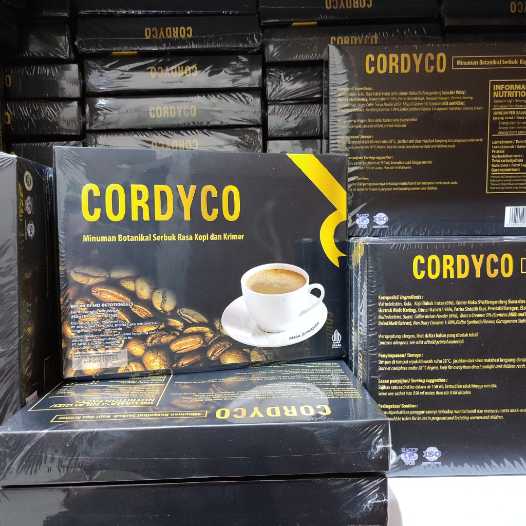 

[Sachet] Kopi Cordico 1 sachet / Koffee Cordico Original Bpom Halal