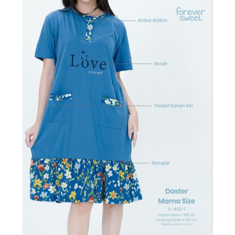 Daster MamaSize Forever Sweet V-442-1