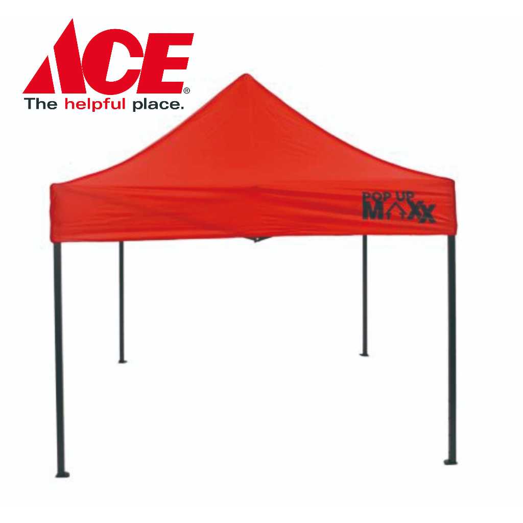 Ace Soleil 2X2 mtr Tenda Gazebo Lipat - Merah Garden Tent Tenda Acara Outdoor Atap Pelindung Lipat N