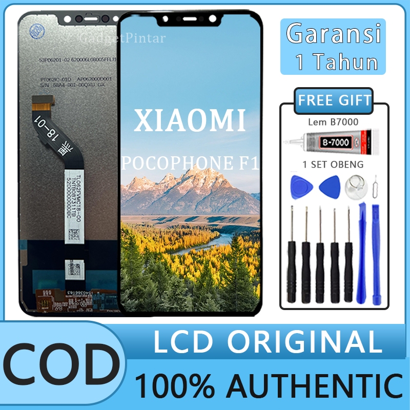 【ORIGINAL 100% 】LCD TOUCHSCREEN FULLSET POCOPHONE F1 HD ORIGINAL 100% FULL SET(Garansi 1 tahun)