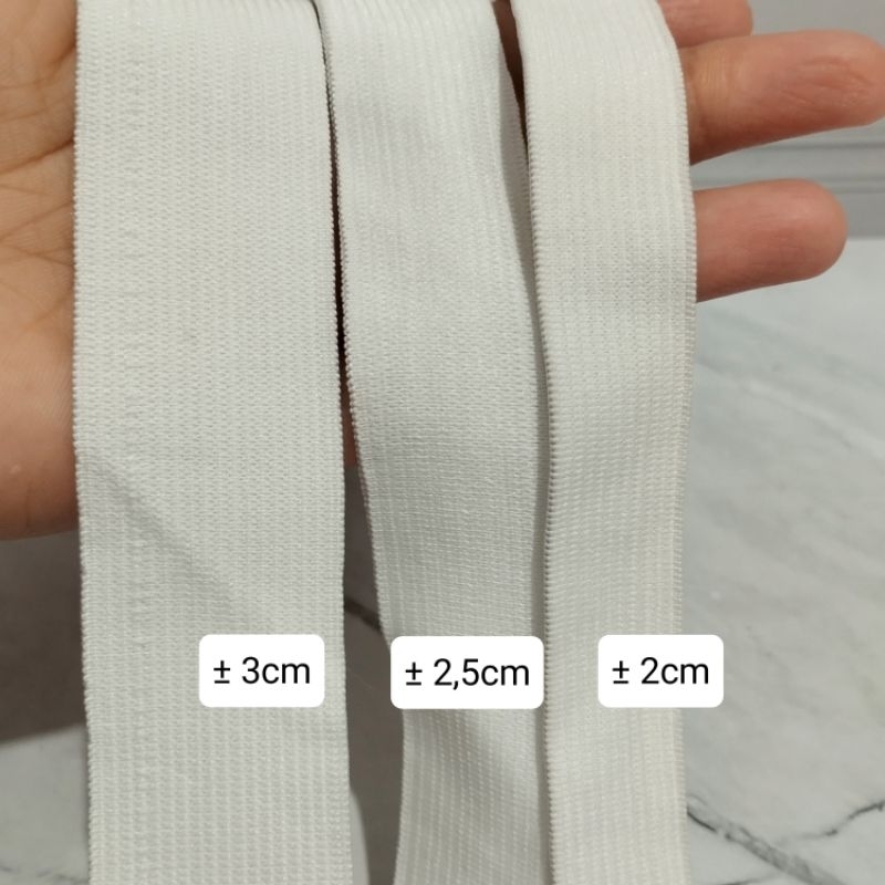 1 meter karet koloran / karet koloran meteran / karet pinggang / karet celana