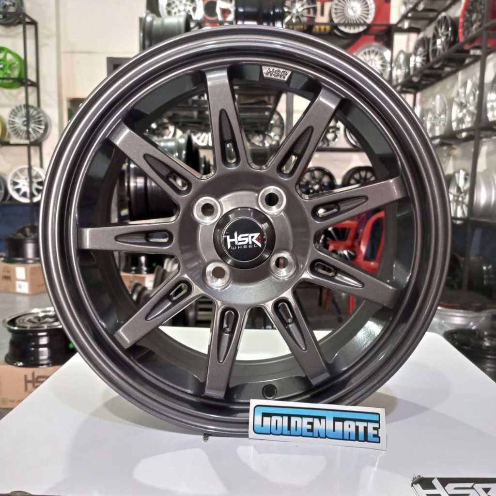 Velg Hsr R15 Tikala HSR ring15x6.5  pcd4x100 et40 Smg free ongkir