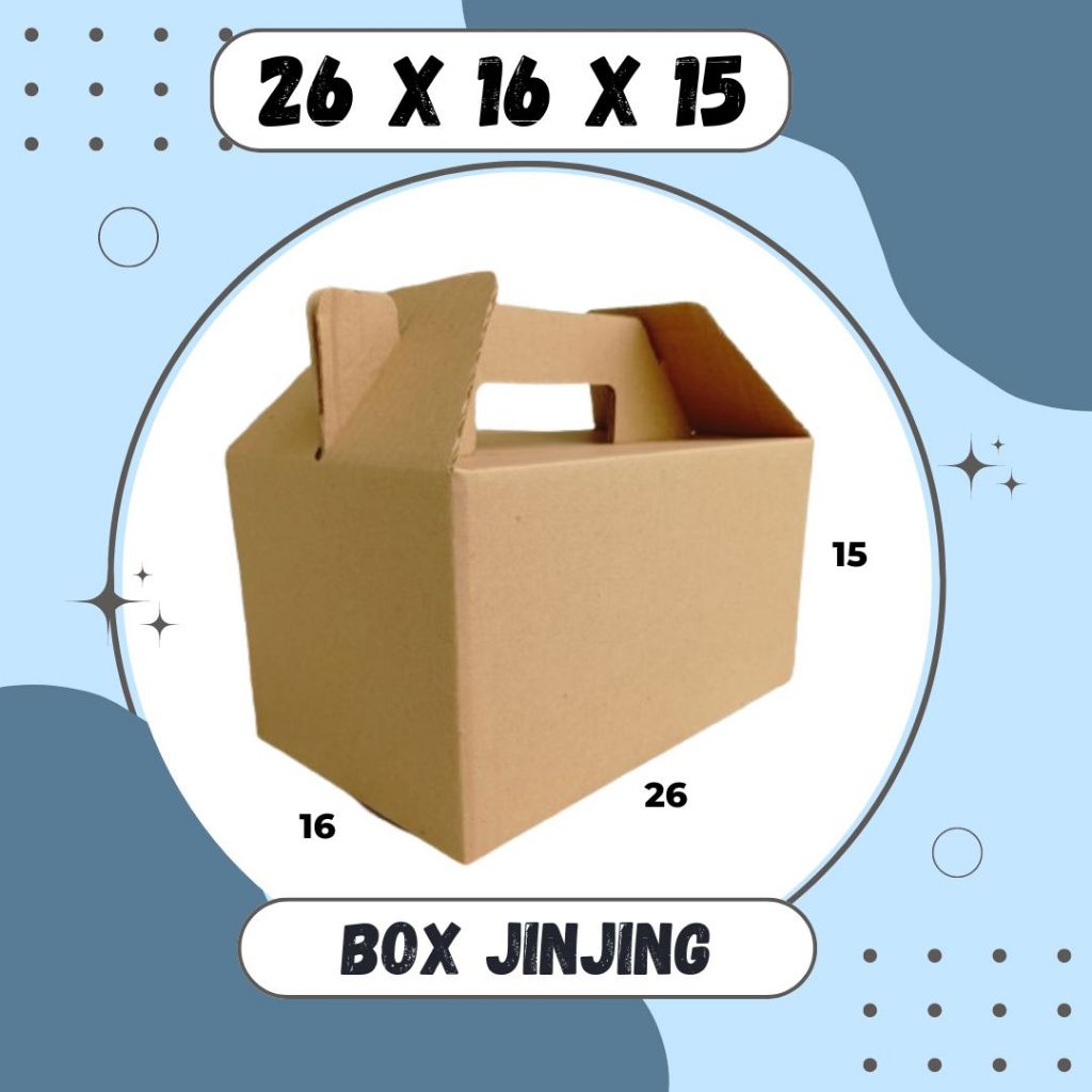 

Kardus Jinjing 26x16x15 box dus packing kotak kemasan karton