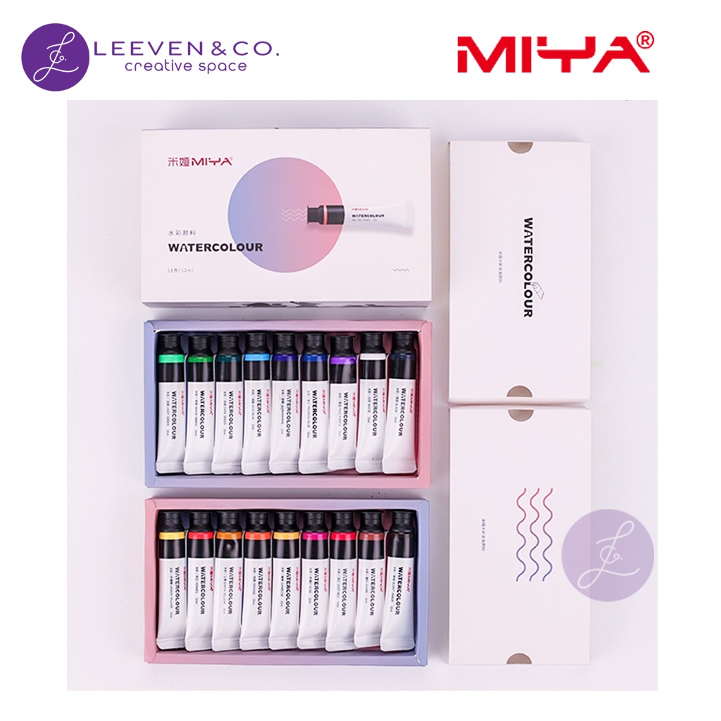 

MIYA WATERCOLOUR TUBE 18 COLOUR 12ML