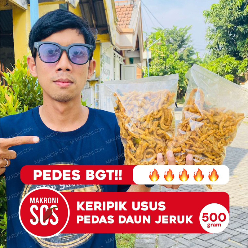 

Usus Crispy Pedes Daun Jeruk 500GR Pedas Viral Usus Crispy PDJ Termantap