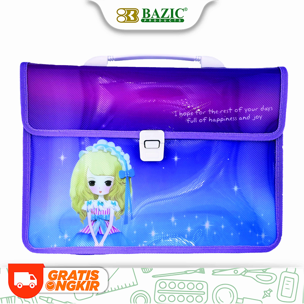 

Bazic Document Bag 8 Pocket Cute - Tas Les / Anak / Art Awet Lucu 8 Sekat