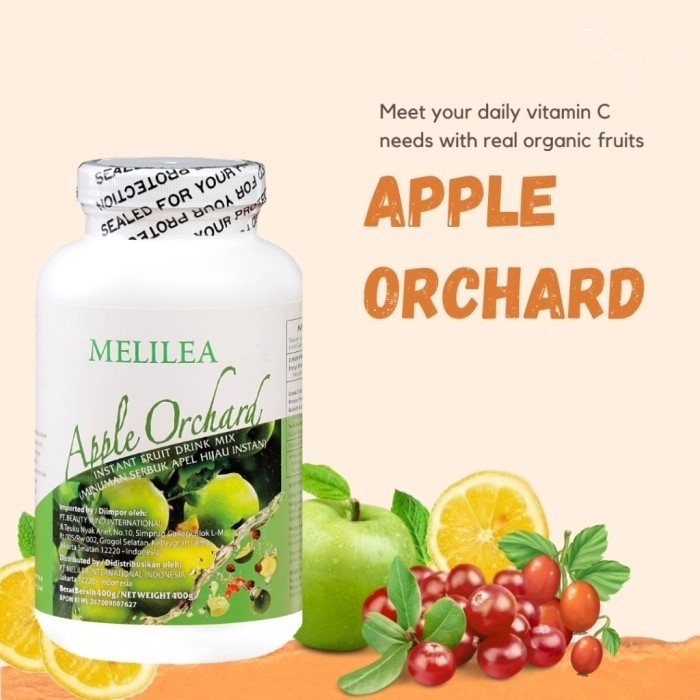 

MELILEA Minuman Serbuk Apel Hijau Instan Jus Apel Apple Juice 400 g