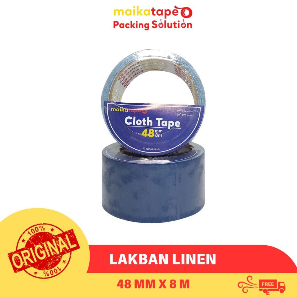 

CLOTH TAPE/ LAKBAN LINEN BIRU MAIKATAPE 48MM (1 ROLL)