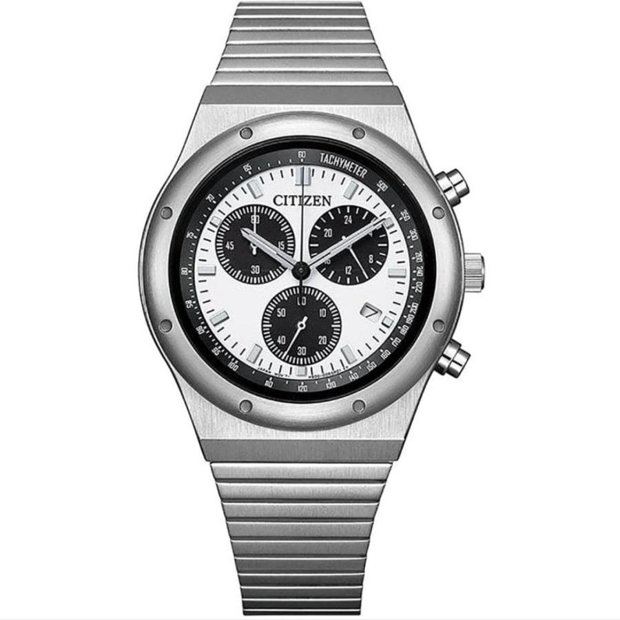 Citizen AT2541-54A Eco-Drive Chronograph Panda