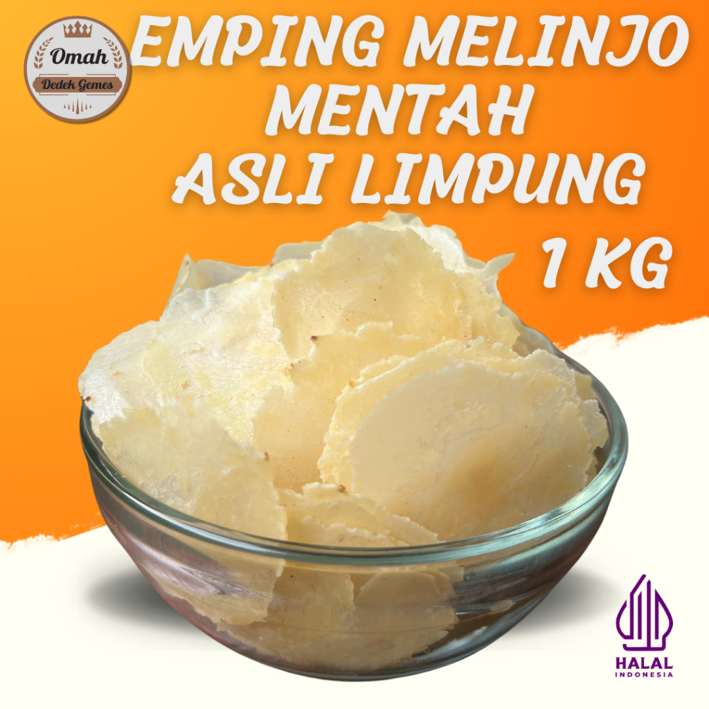 

EMPING MELINJO MENTAH SP 1KG ORIGINAL SUPER OLEH OLEH KHAS LIMPUNG