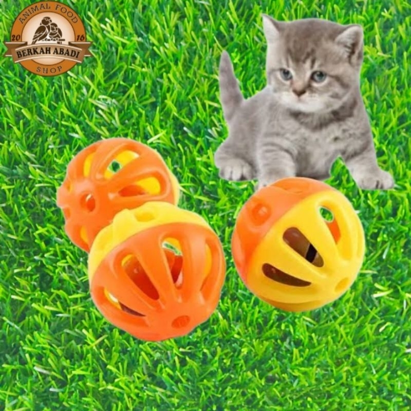 BOLA LONCENG Mainan Kucing & Anjing | Mainan Bola Kucing Kerincing | Bola Kerincing